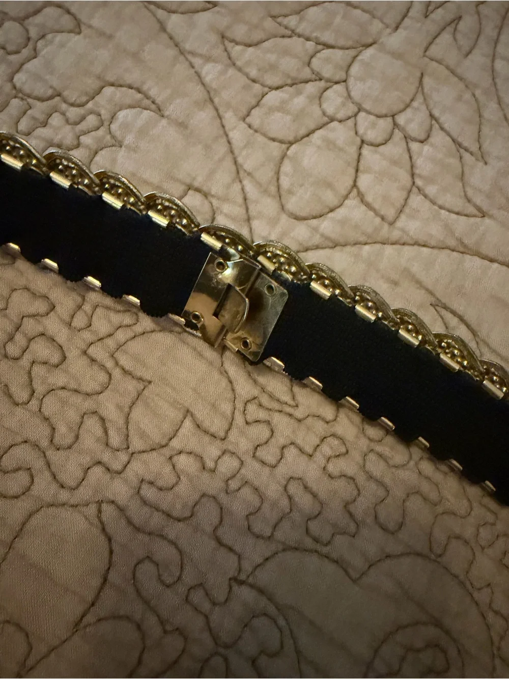 Vintage Style Gold Coin Disc Belt • 80s Glam • Statement Waist Belt • Boho Luxe